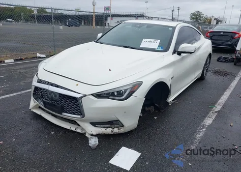 2017 Infiniti Q60 3.0T Red Sport 400 z USA, uszkodzony, nr VIN JN1FV7EL6HM700491